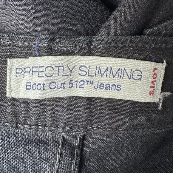 Levi's Women's 512™ Perfectly Slimming Boot Cut Jeans, Size 8 Short, Black Wash - Picture 9 of 12